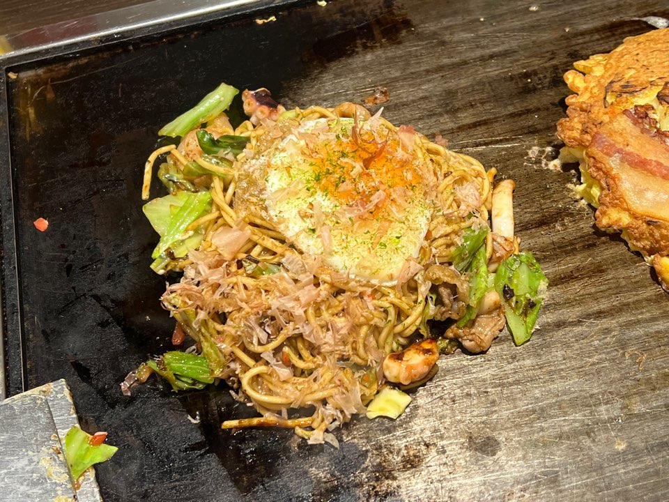 완성된 믹스 야키소바