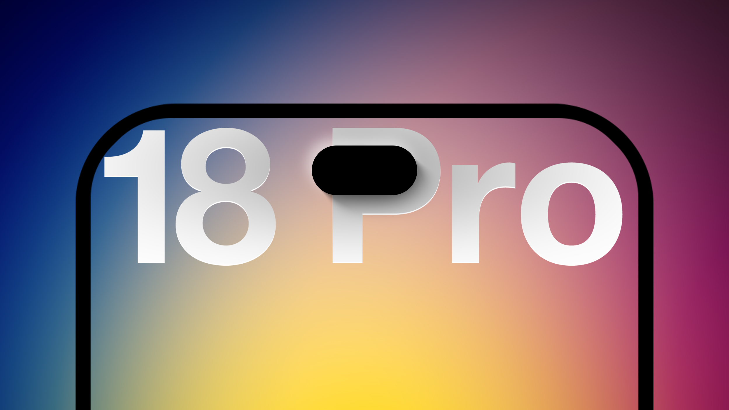 아이폰 18 Pro 다이나믹 아일랜드 축소 루머 아이폰 18 Pro 상단을 확대한 이미지. 화면 상단 알약 모양의 다이나믹 아일랜드가 이전 세대보다 작게 표시돼 있고 그 위에 '18 Pro' 글자가 겹쳐 있다